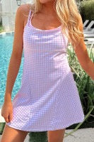Pink Gingham Athletic dress - INSTOCK